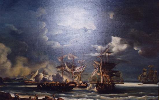 le combat des frégates